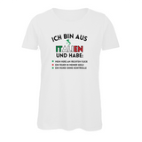 Damen T-Shirt ICH BIN AUS ITALIEN