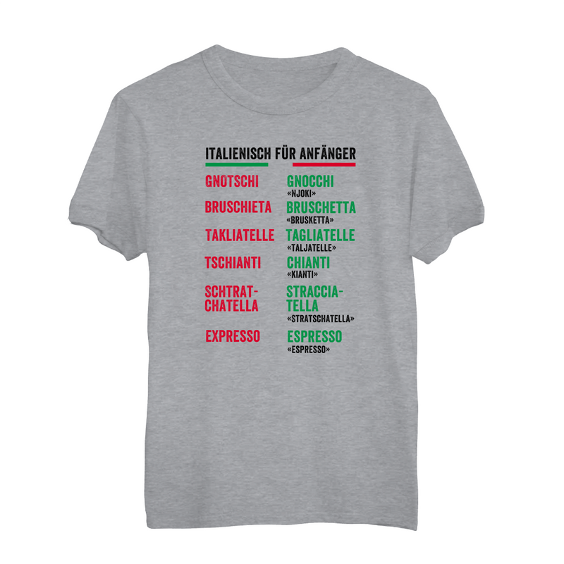 Kinder T-Shirt Italienisch für Anfänge
