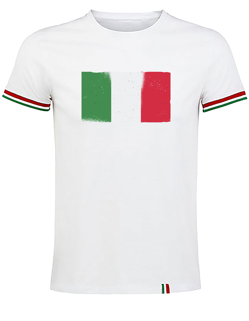 Vintage Italy Flag Herren T-Shirt