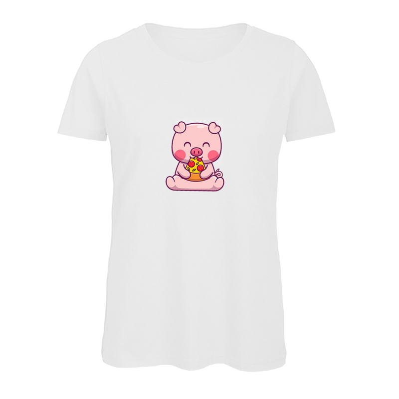 Damen T-Shirt Pig