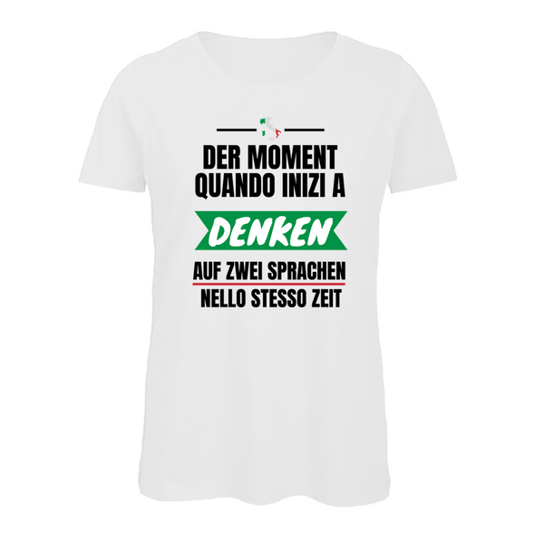 Damen T-Shirt Zwei Sprachen