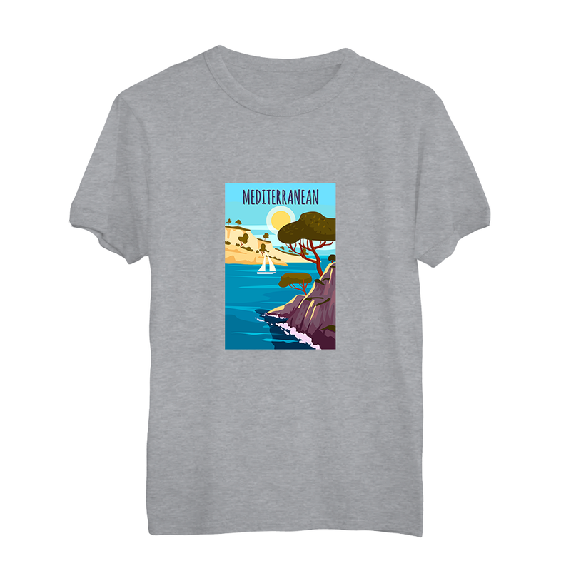 Herren T-Shirt Art Mediterranean