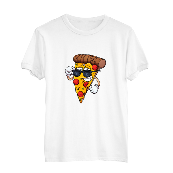 Kinder T-Shirt sunglasses pizza