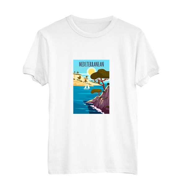 Herren T-Shirt Art Mediterranean