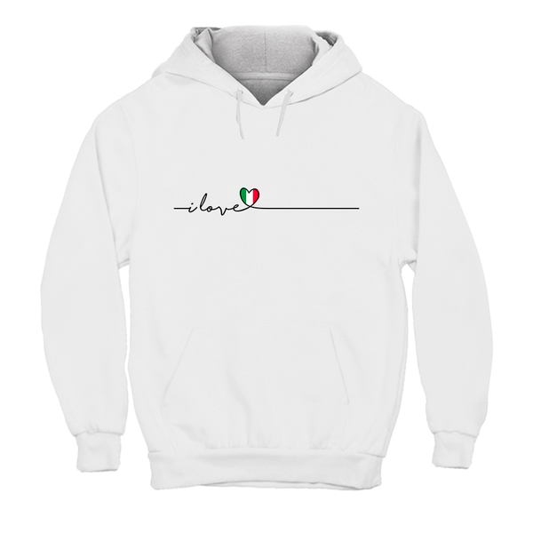 Hoodie Unisex I Love Italy