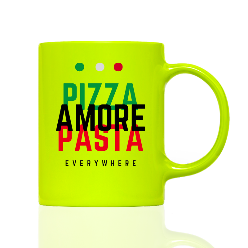 Tasse Neon pizza pasta amore