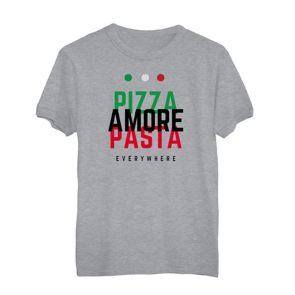 Herren T-Shirt Pizza, Pasta, Amore